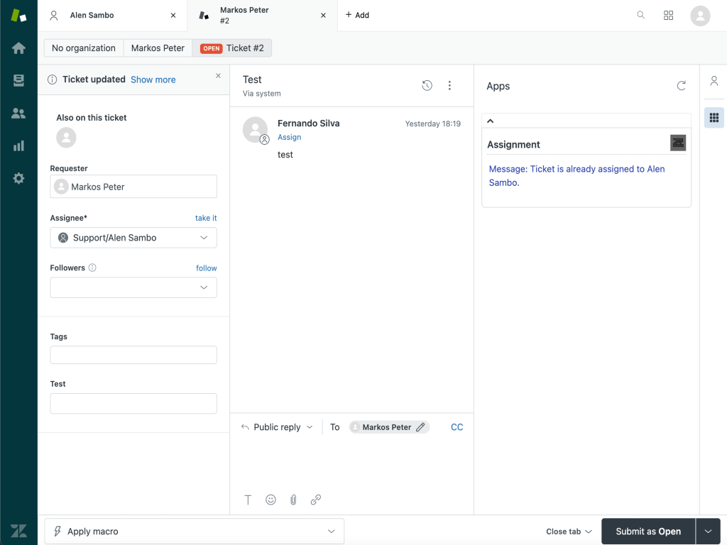 User Unassignment Manager feature detail — Workflows app on the Zendesk Marketplace